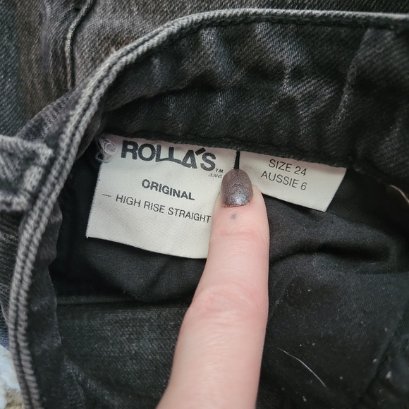ROLLA'S High Rise Straight Jeans - Picture 5 of 6